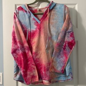 REK Brand, Women’s Tie Die Hoodie, Size XL